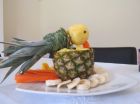 A parrot from pineapple